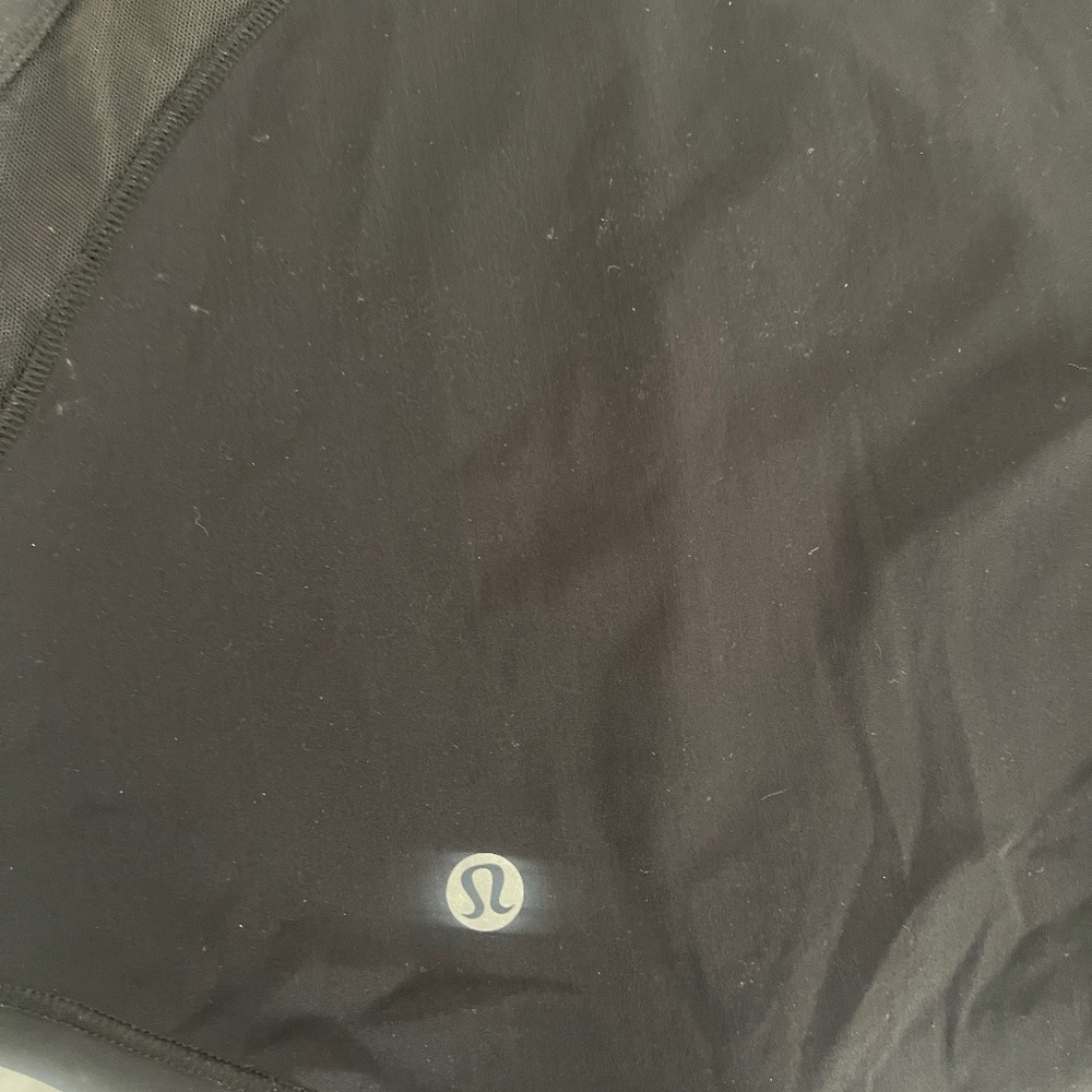 Lululemon long sleeve black sheer top